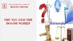 Thủ tục giải thể doanh nghiệp