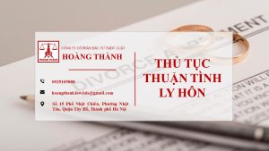 Thủ tục thuận tình ly hôn