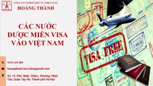 Các nước được miễn visa vào Việt nam