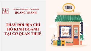 Thay đổi địa chỉ hộ kinh doanh tại cơ quan thuế