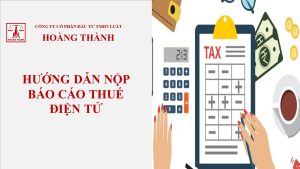 Hướng dẫn nộp báo cáo thuế điện tử